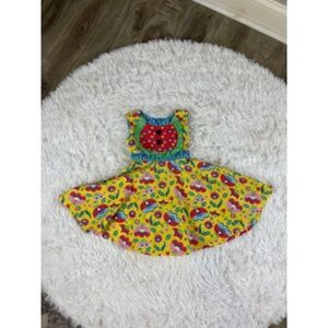 JELLY THE PUG Yellow Dress Sz 4